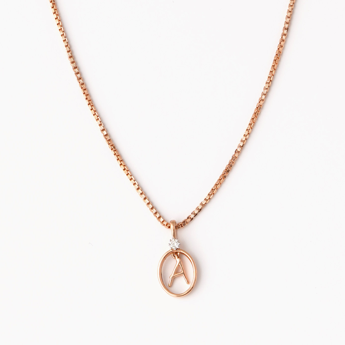 18kt Rose gold chain - A