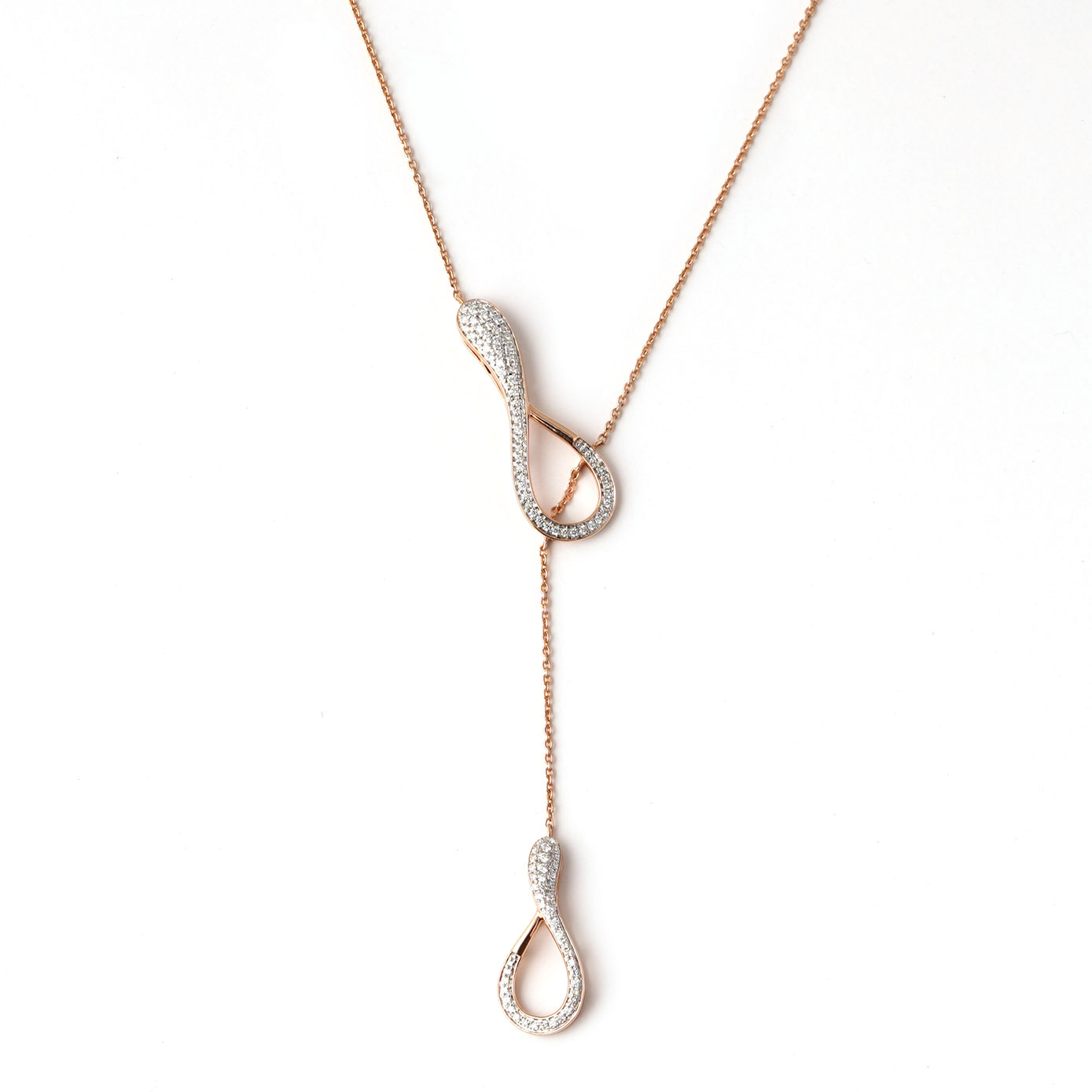Diamond Pendant Chain Open set 18kt