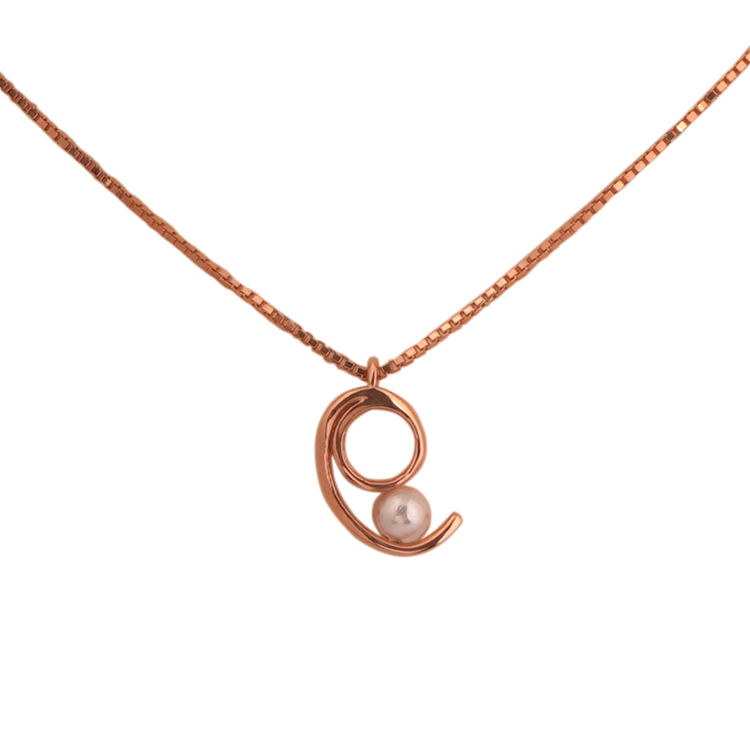 18kt Rose Gold Pendant chain set