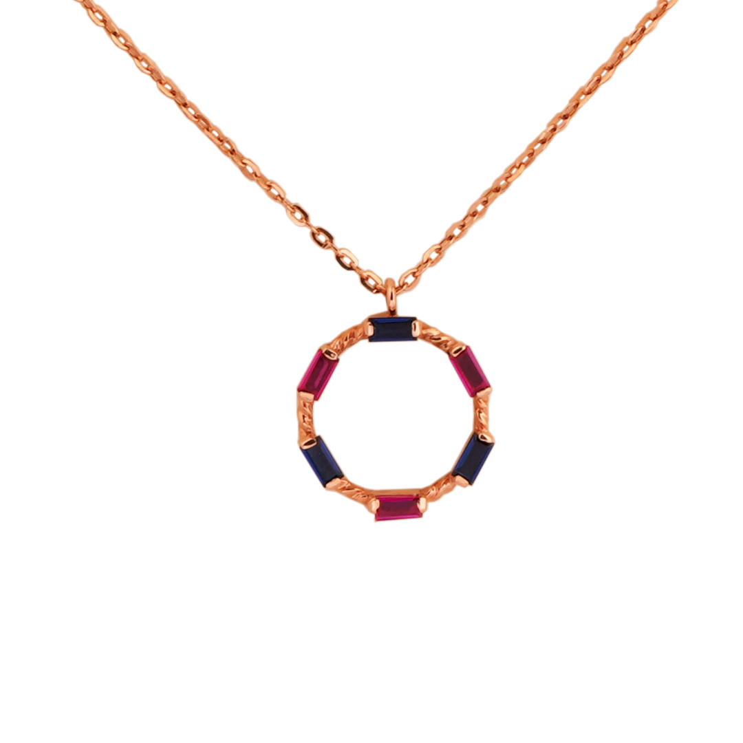 18kt rose gold pendant chains
