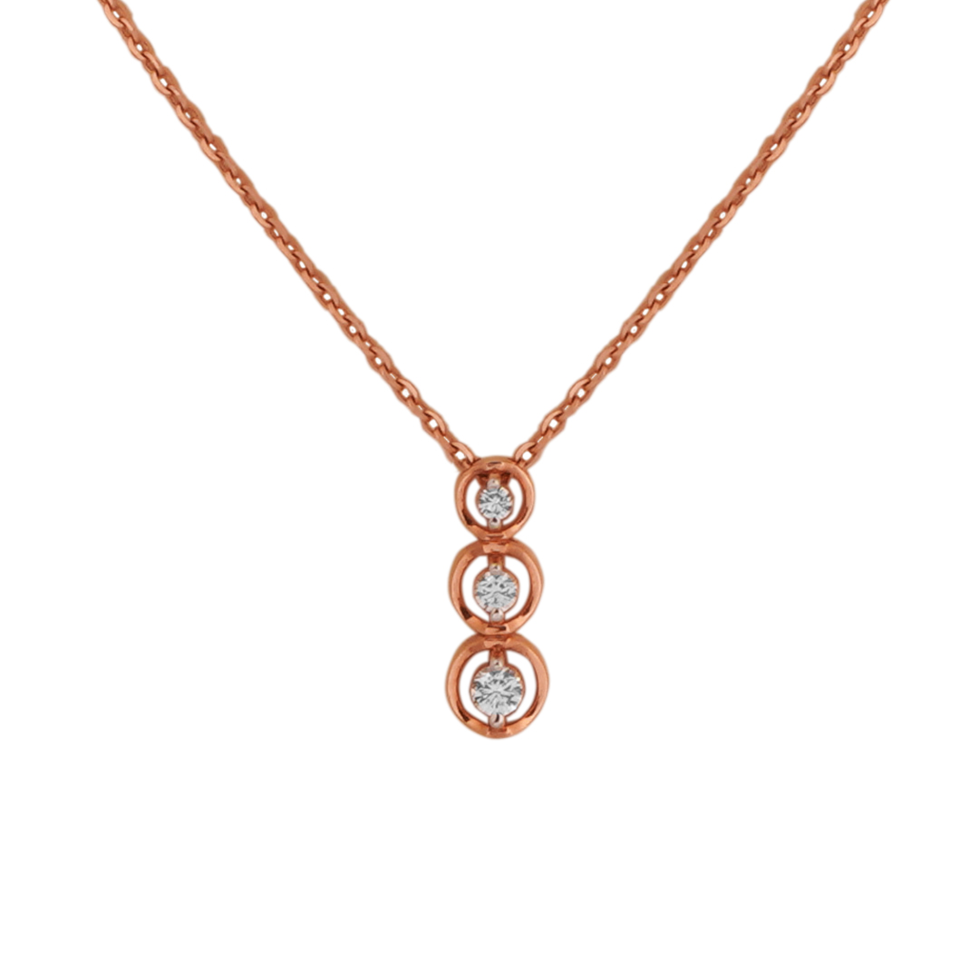 18kt Rose gold pendant Chain