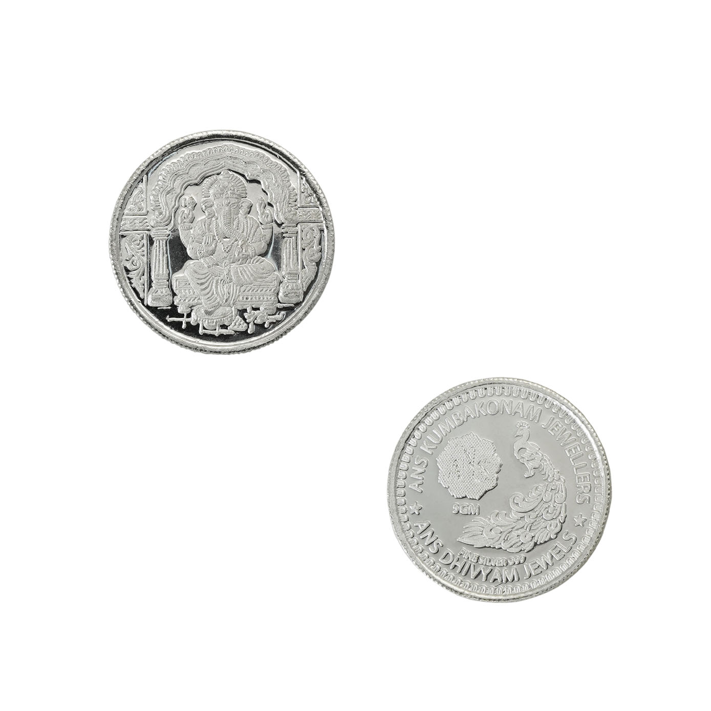 5 gm GANESHA SILVER COIN