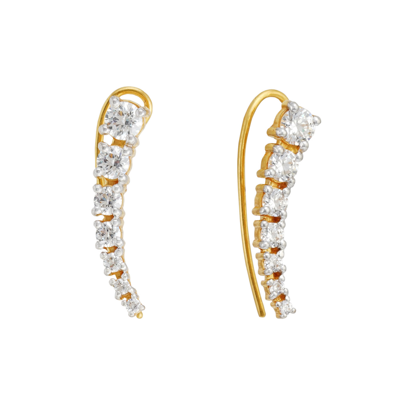 clip earring stone
