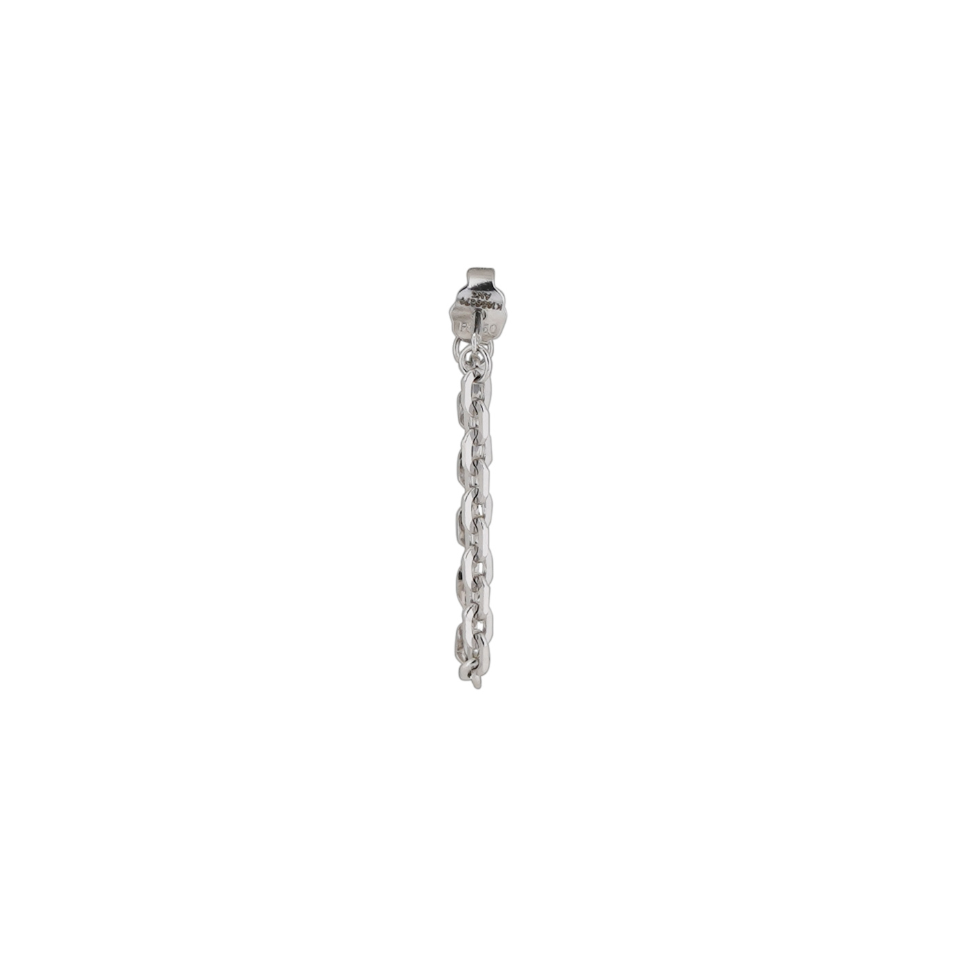 Platinum Plain Earring