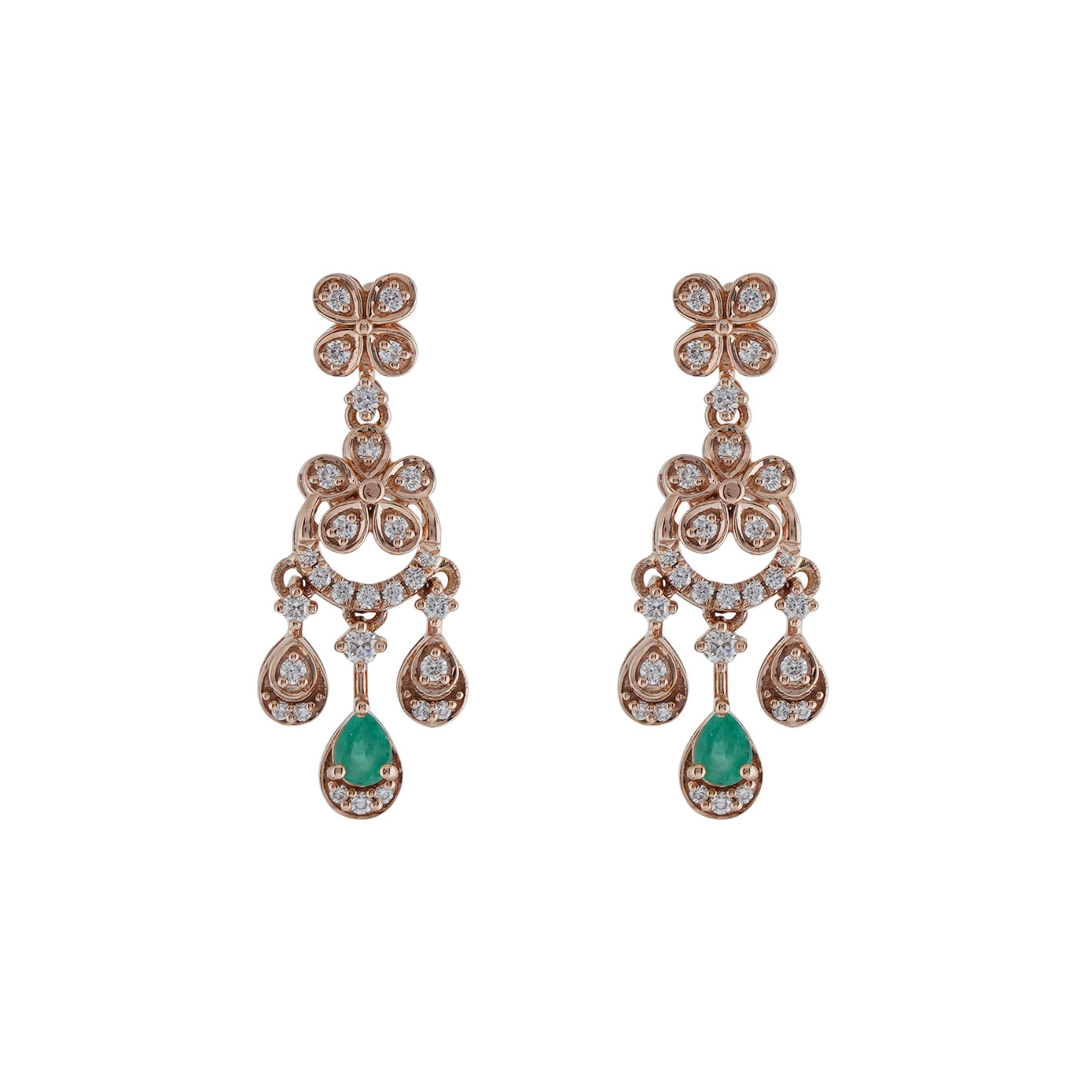 Diamond Earring Openset 18kt