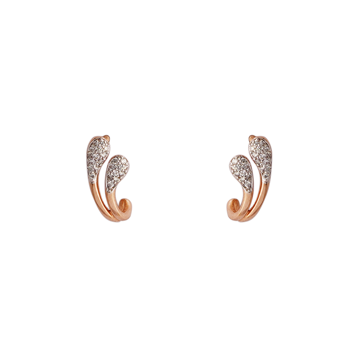 Diamond Earring Openset 18kt