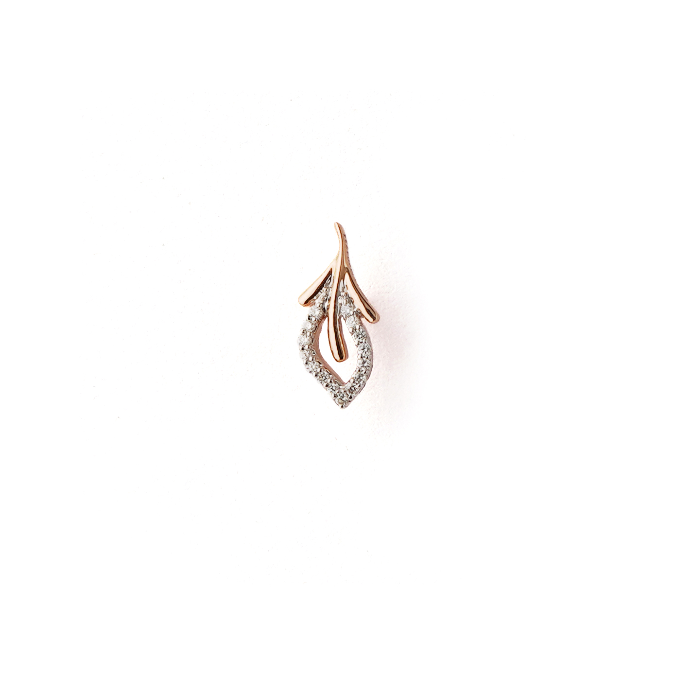 Diamond Earring Openset 18kt