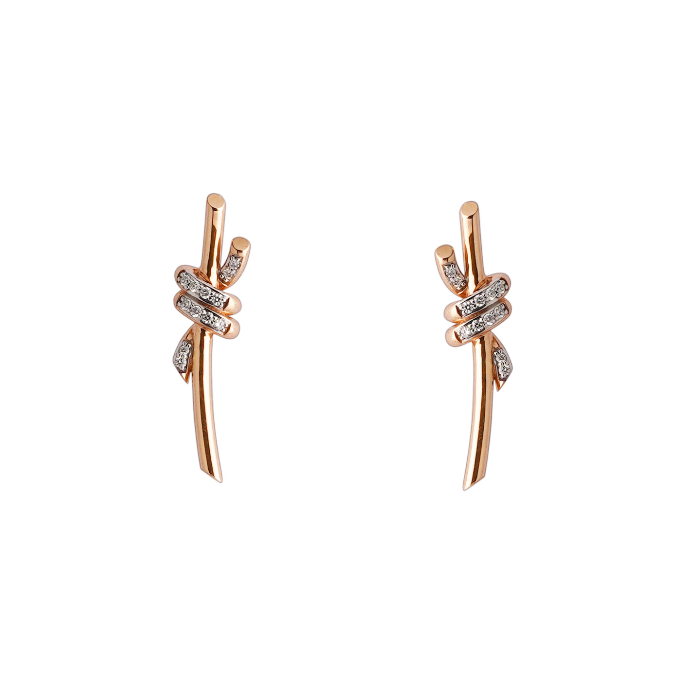 Diamond Earring Openset 18kt