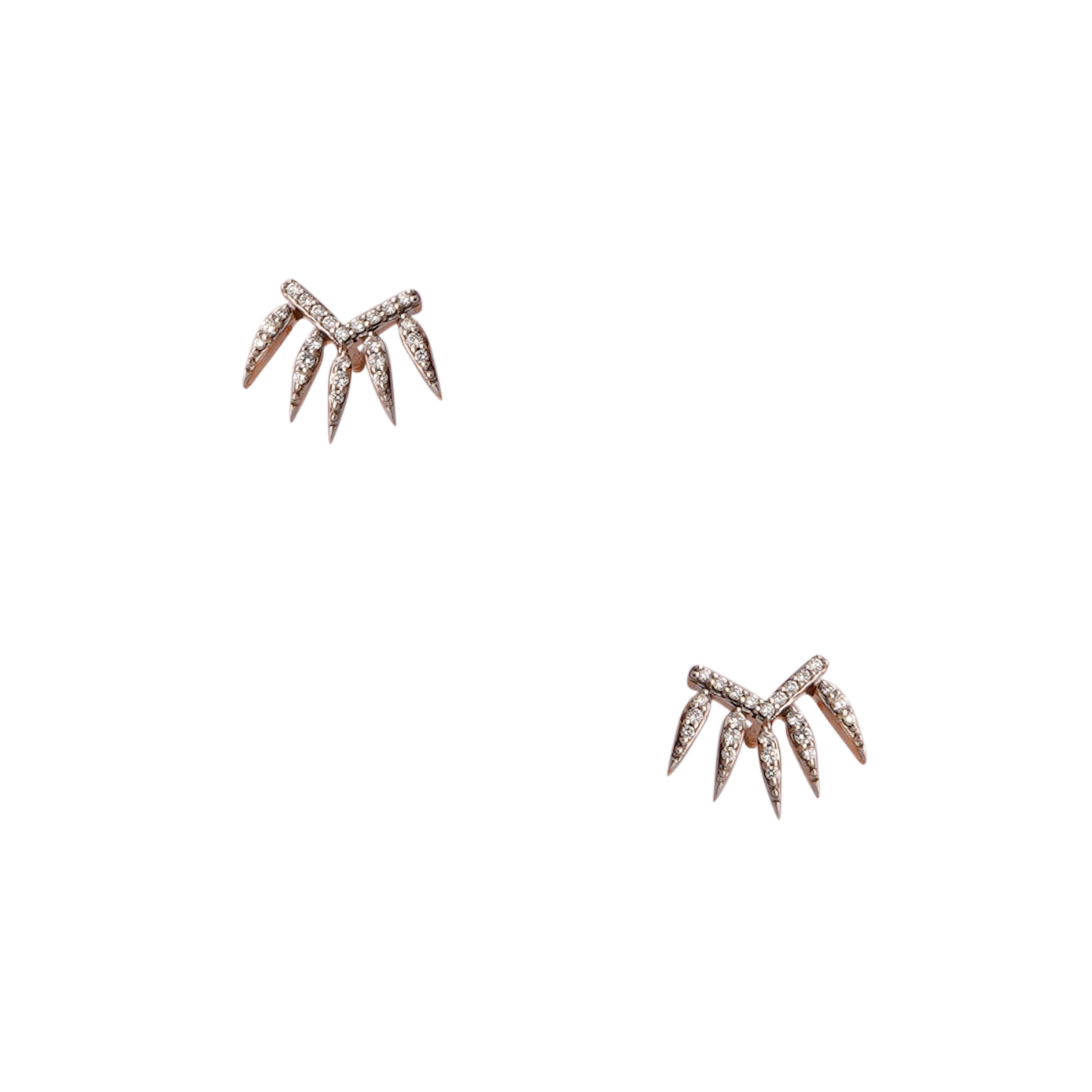 Diamond Earring Openset 18kt