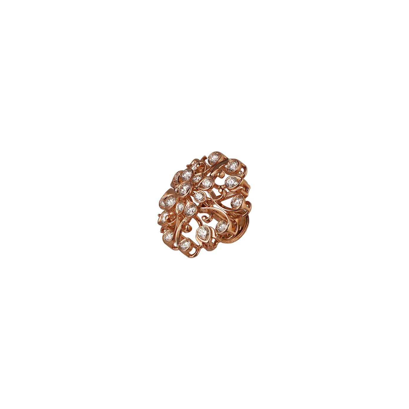 Diamond Earring Open setting 18kt