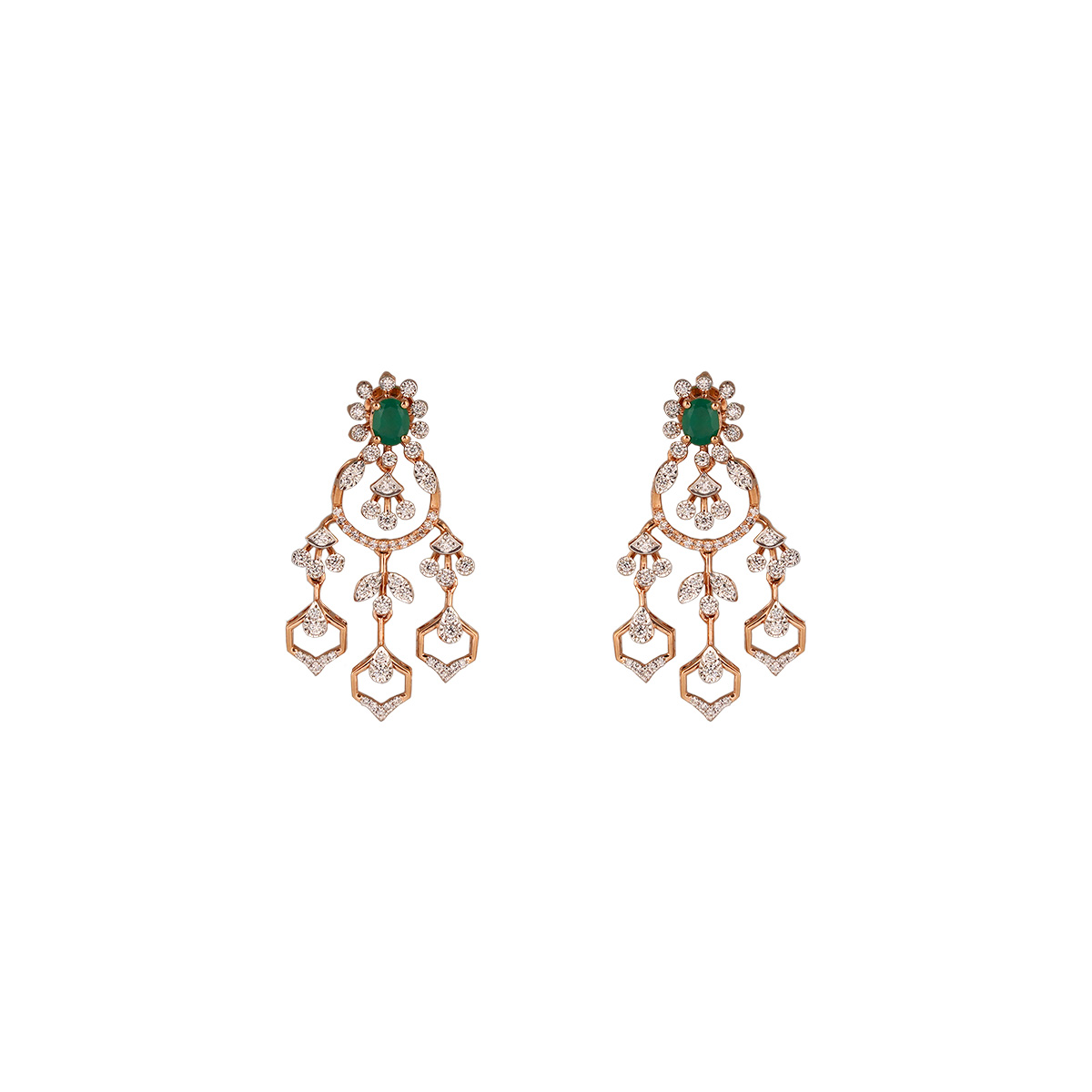 Diamond Earring Open Setting 18kt