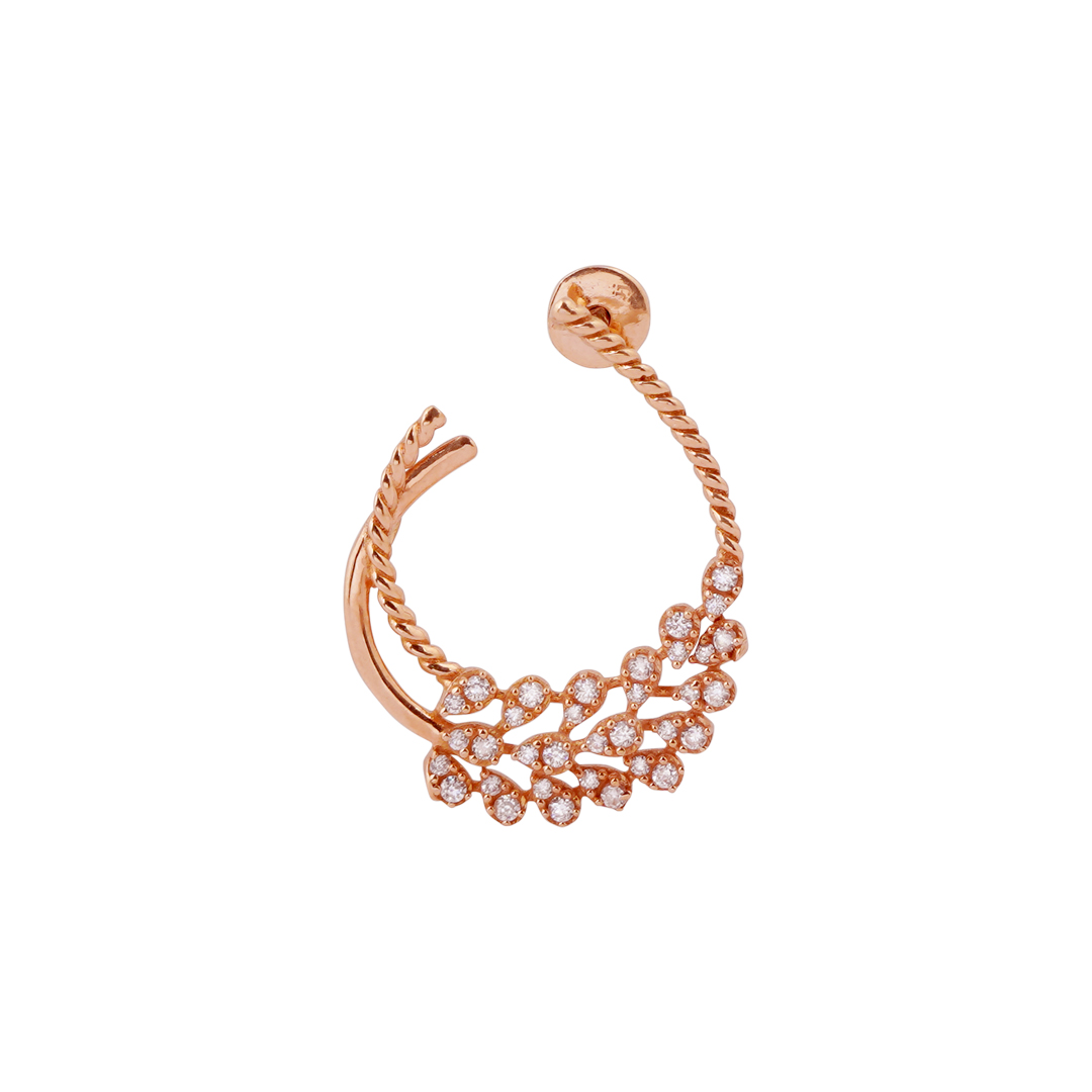 18kt Rose Gold Stone Earrings