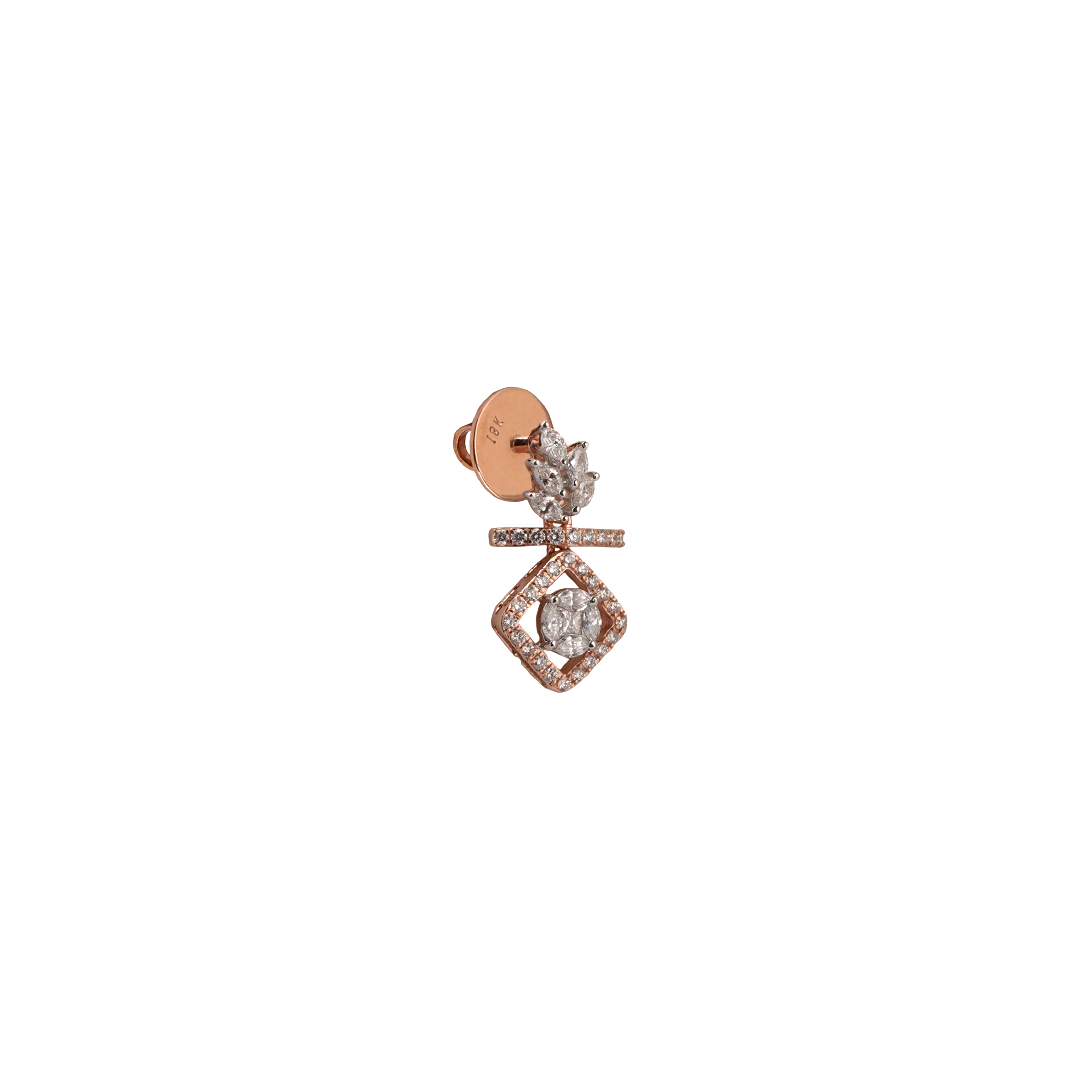 Diamond Earring Open Setting 18kt