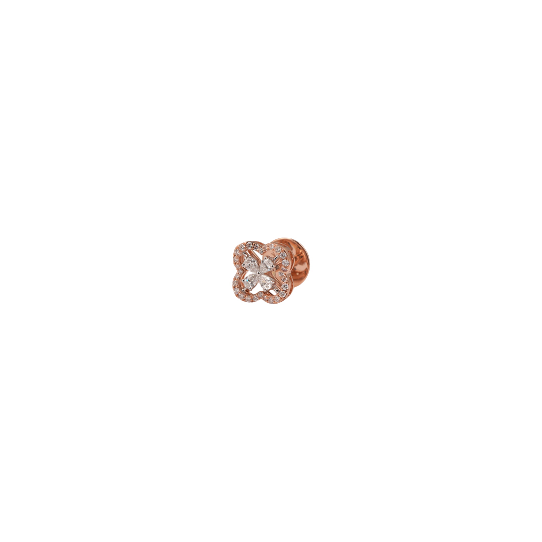 Diamond Earring Open Setting 18kt