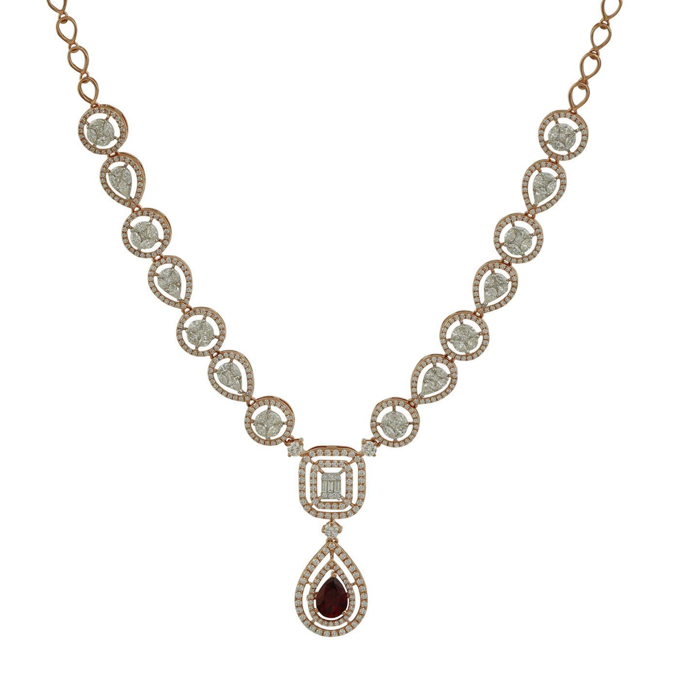 Diamond Necklace Openset 18kt