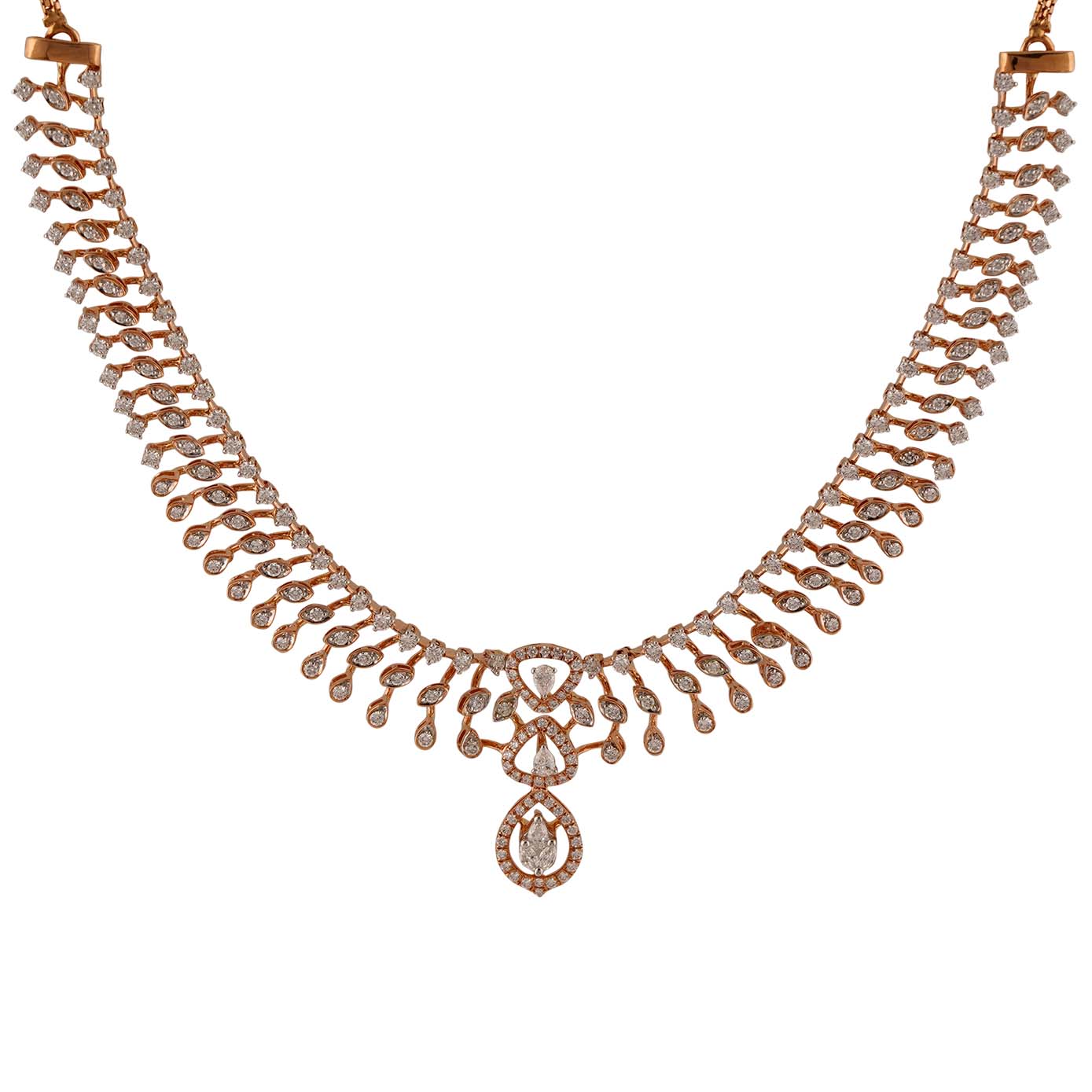 Diamond Necklace Open Set 18kt