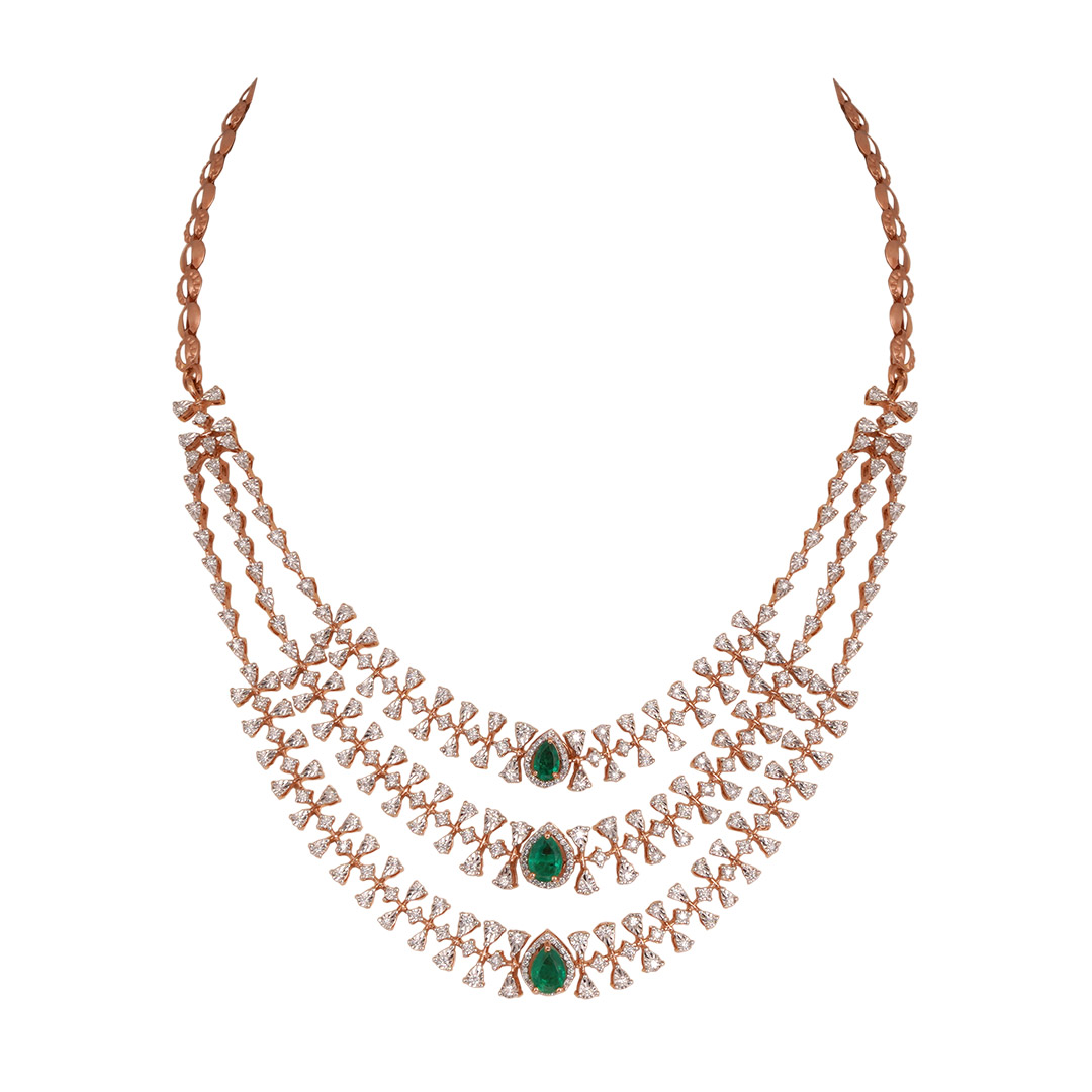 Diamond Necklace Openset 18kt