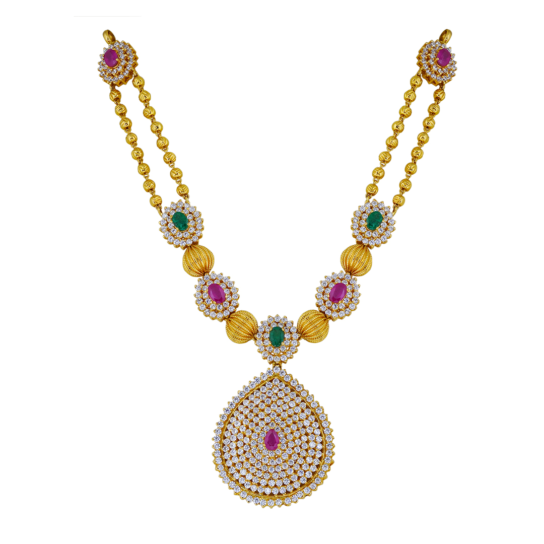 Zircon Ruby Necklace