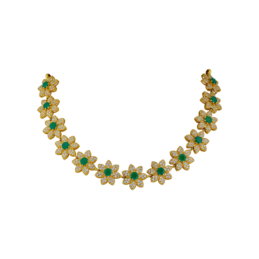Zircon Emerald Necklace