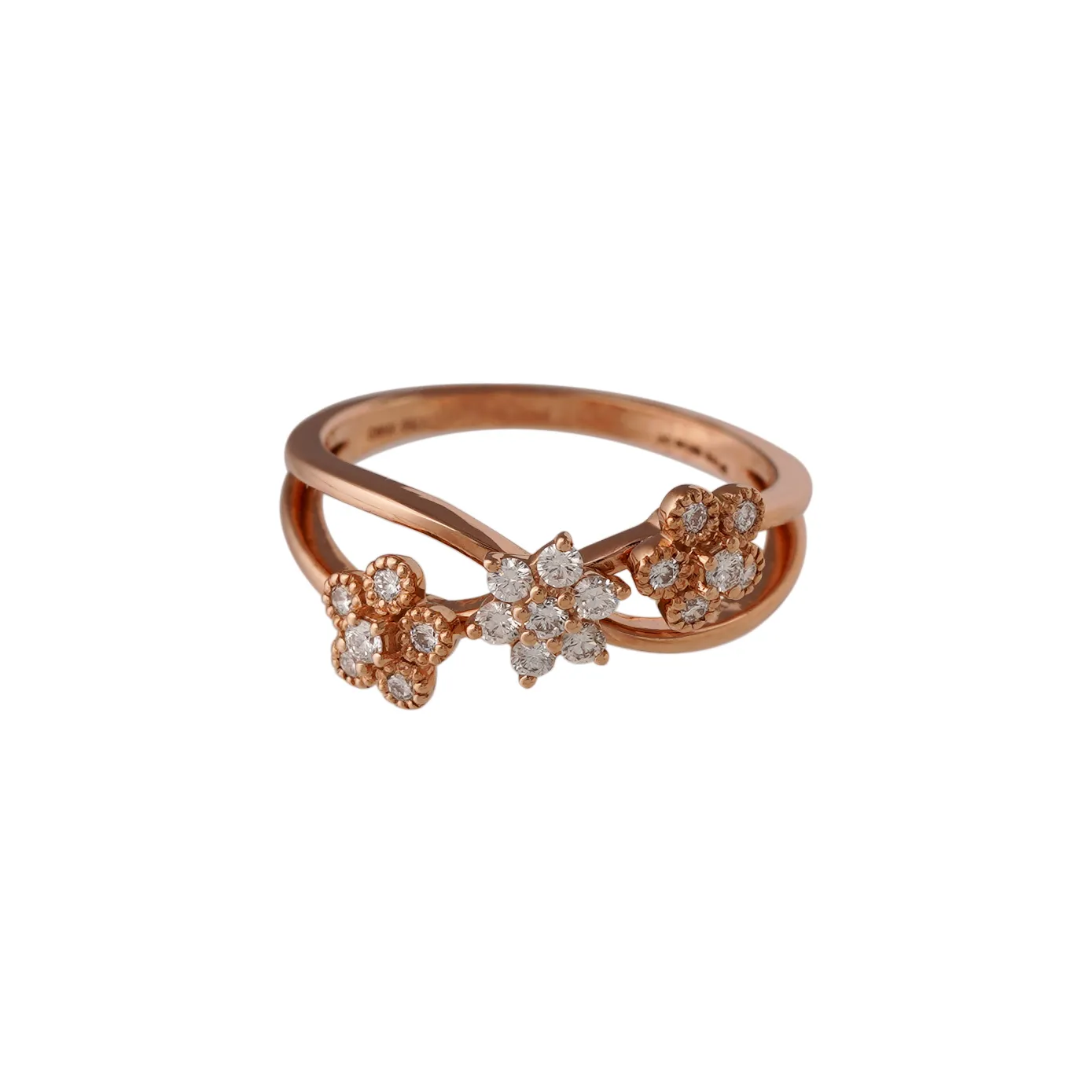 Leilani- Flower Diamond Rose Gold Ring