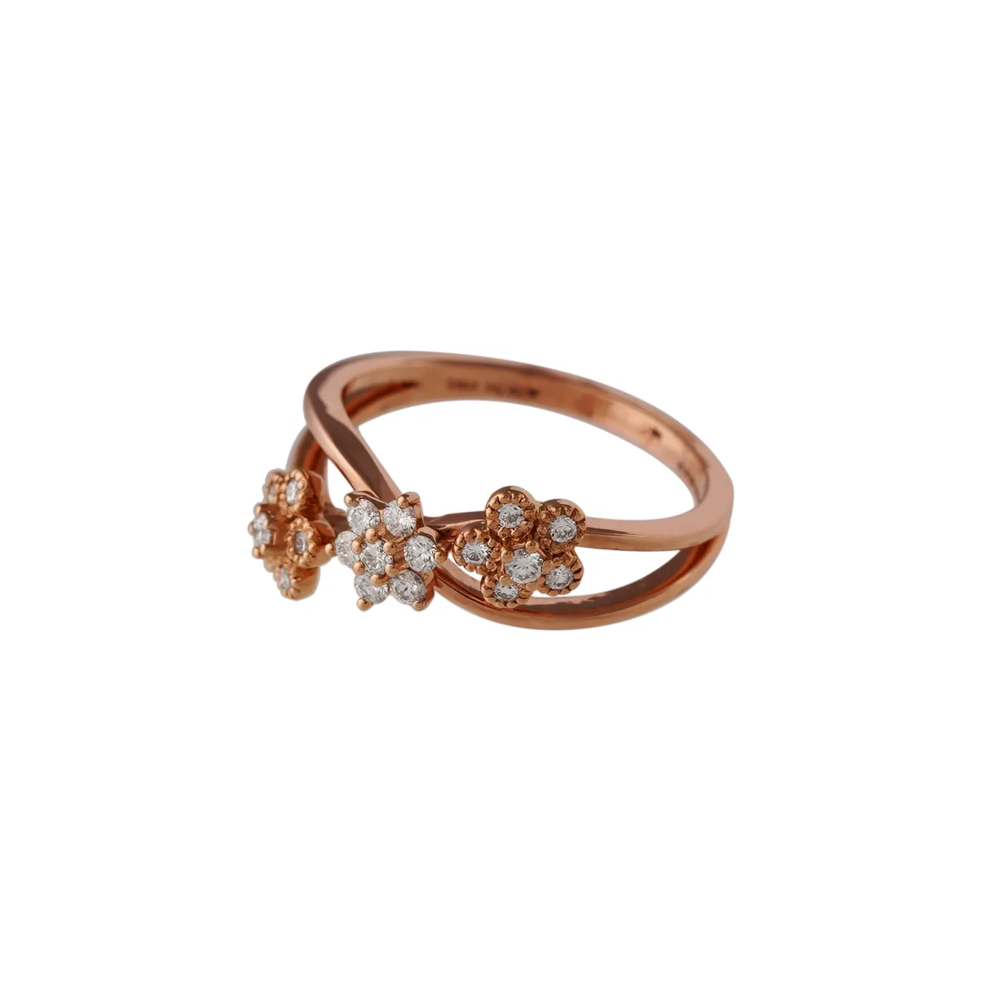 Leilani- Flower Diamond Rose Gold Ring