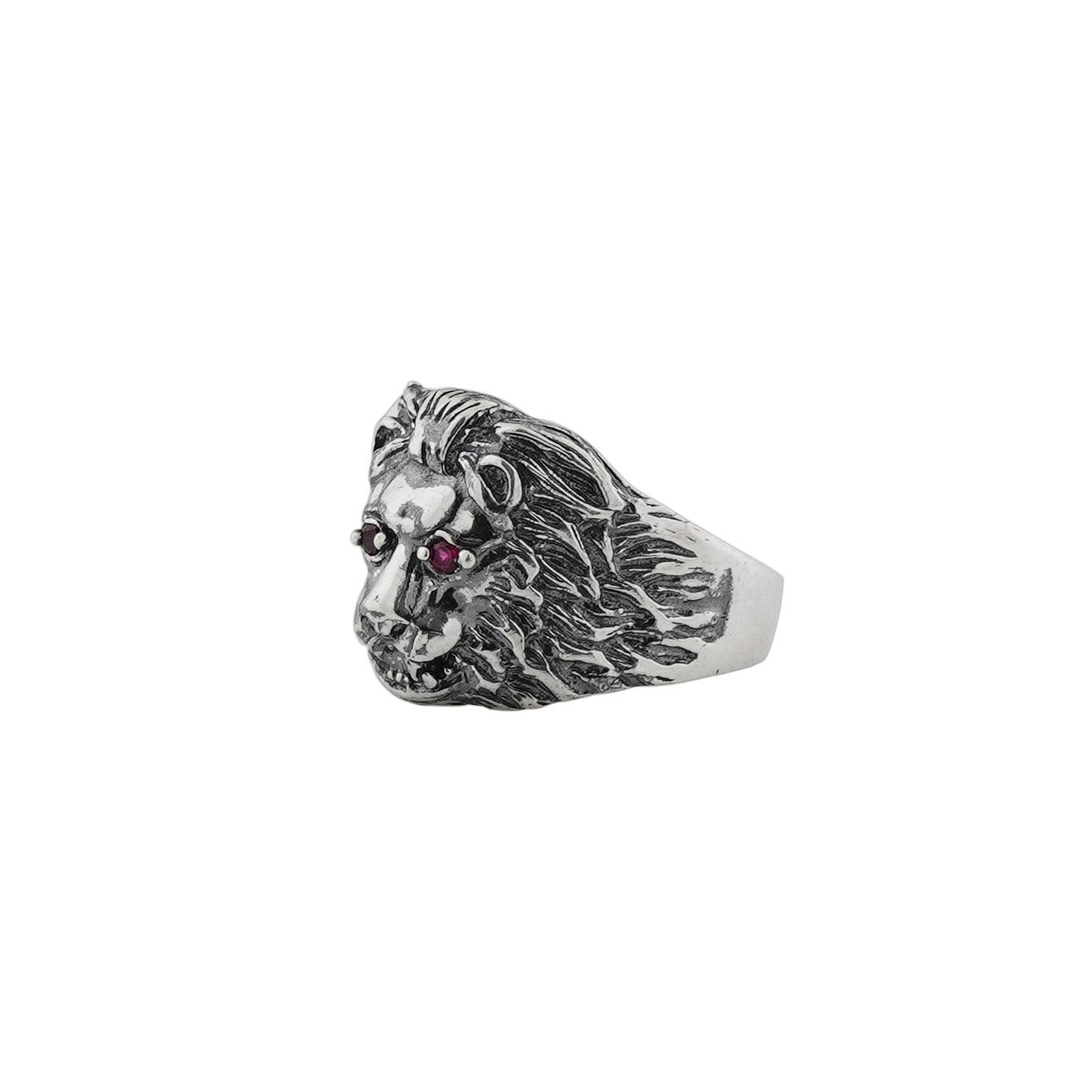 Silver Lion Ring