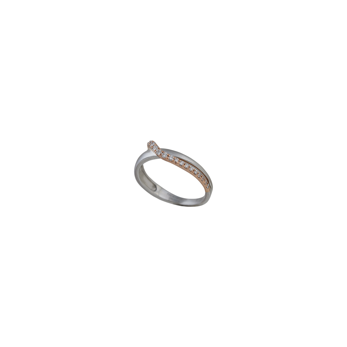 Platinum Diamond Ring with Gold
