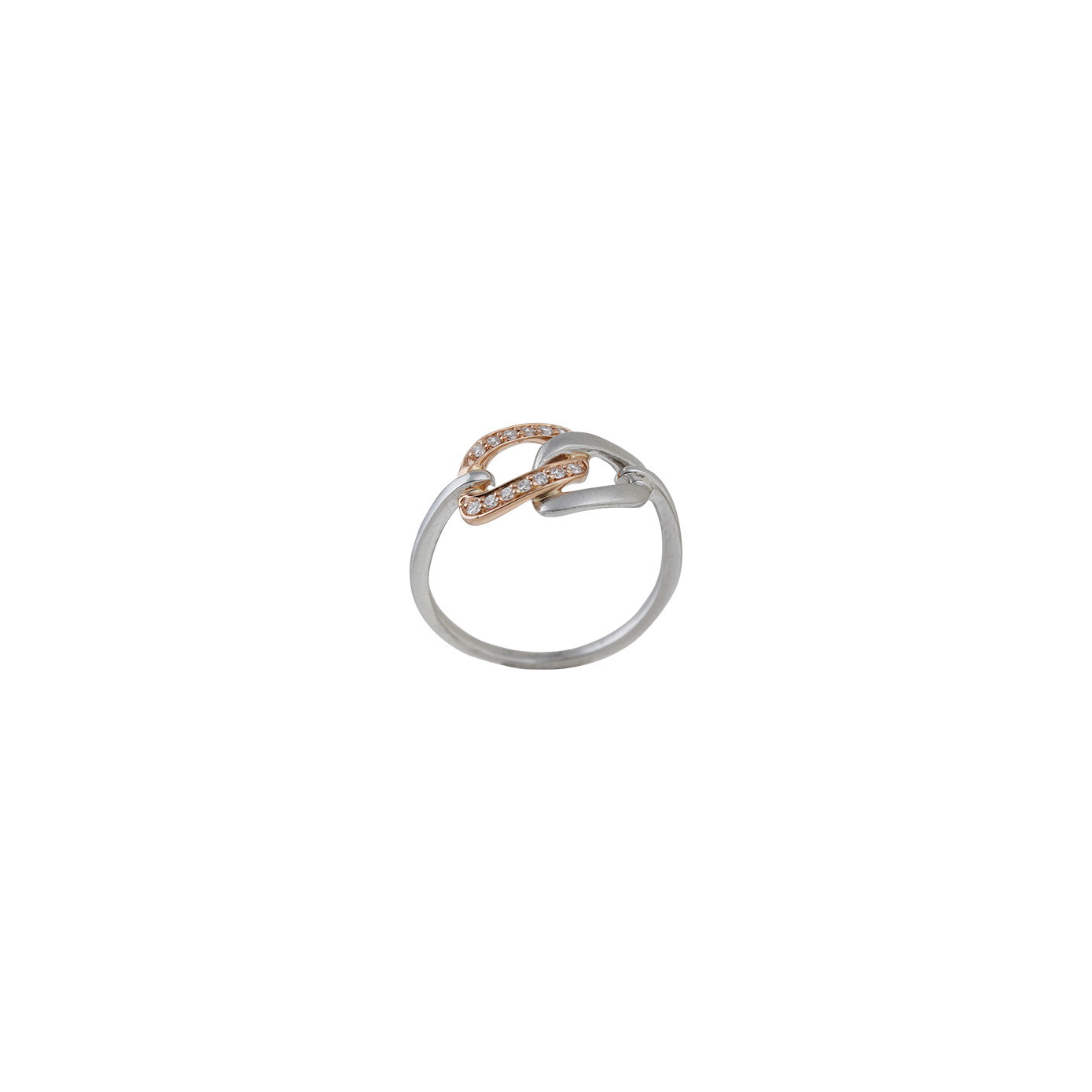 Platinum Diamond Ring with Gold