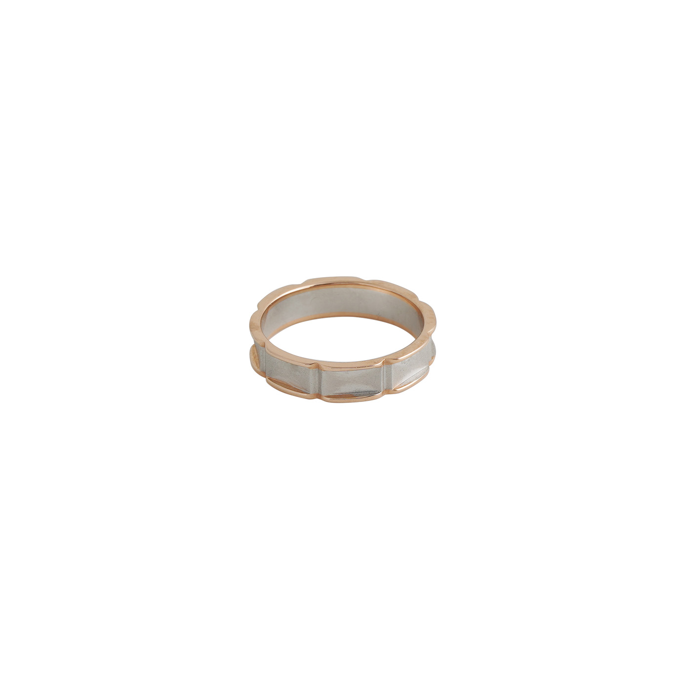 Platinum Ring with Gold