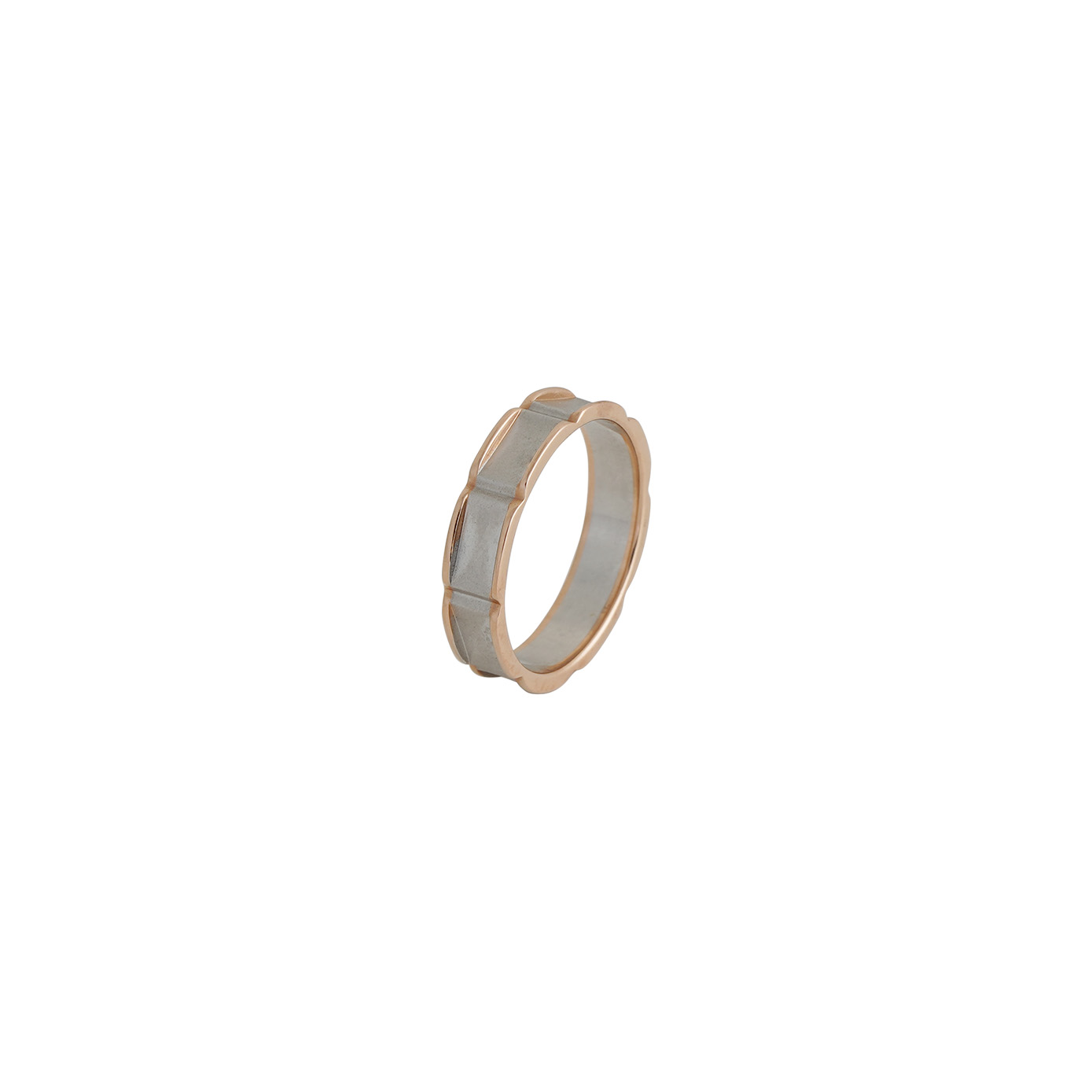 Platinum Ring with Gold
