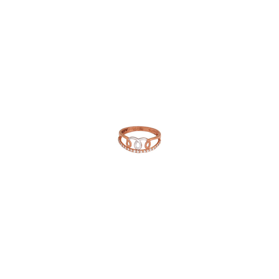 18kt Rose Gold Ladys Stone Ring