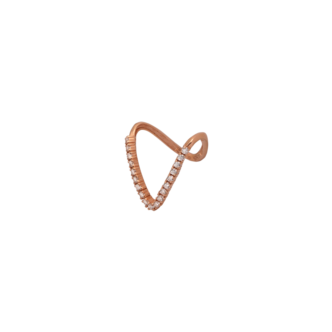 18kt Rose Gold Lady's Stone Ring